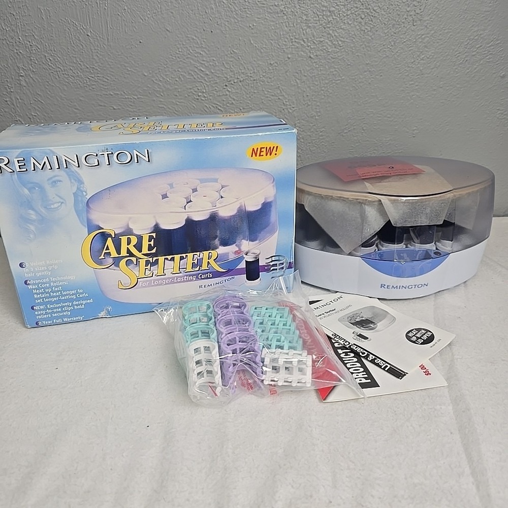 Remington 1999 Care Setter‎ KF-20N 20 Hot Rollers Velvet Wax Core Clips